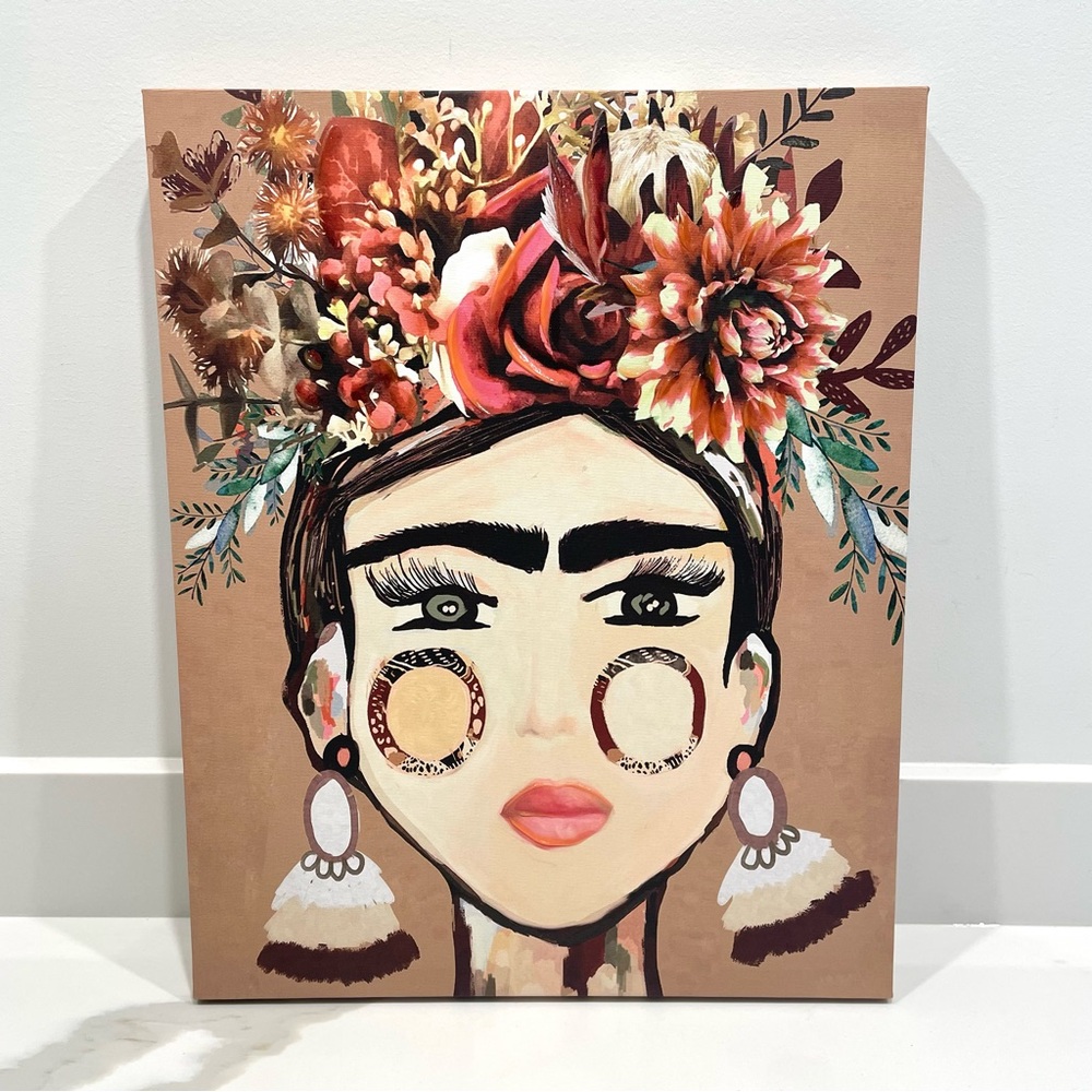NEW Hometrends Warm Frida Canvas Art Print Wall Art